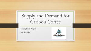 Supply and Demand for Caribou Coffee