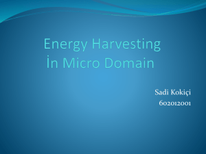 Energy Harvesting *n Micro Domain
