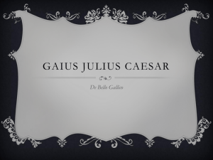 Gaius JULIUS CAESAR - Madeira City Schools