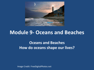Module 9 Oceans and Beaches