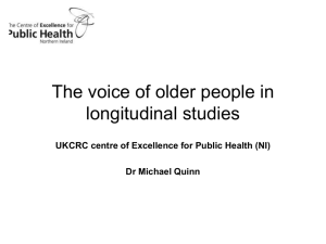 The voice of older people in longitudinal studies