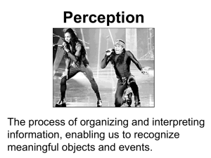 Intro to Perception
