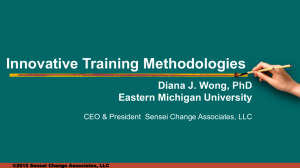 Technical Session 5: Innovative Training Methodologies I