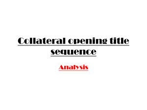 Collateral opening title sequence