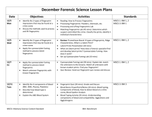 December Forensic Science Lesson Plans Date Objectives Activities
