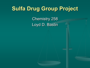 Sulfa Drug Group Project