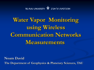 Water Vapor Monitoring