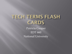 Tech Terms Flash Cards - Ms. Cooper's ELA Page