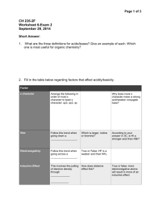 CH 235-2F Worksheet 6-Exam 2 September 29, 2014