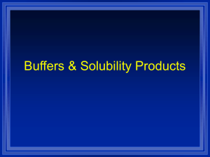 Buffers and Solubili..