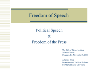 Freedom of Speech - Northern Illinois University