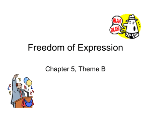 Freedom of Expression - Currituck County Schools