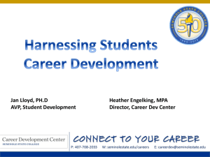 Harnessing Students Careers (ppt)