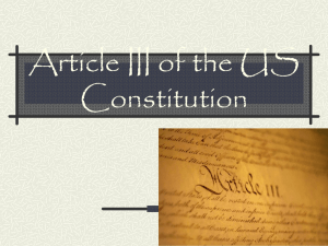 Article III of the US Constitution