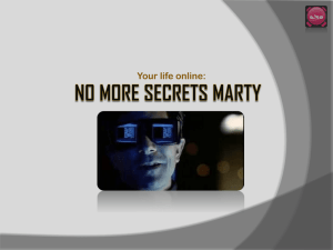 No more secrets Marty