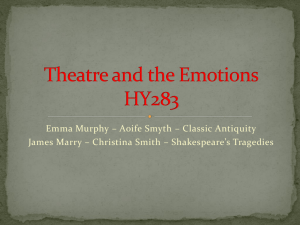Theatre and the Emotions