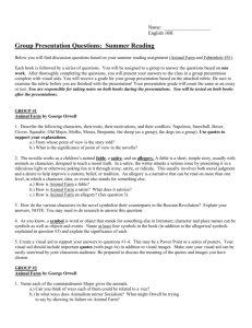 Summer Reading Group Work Questions