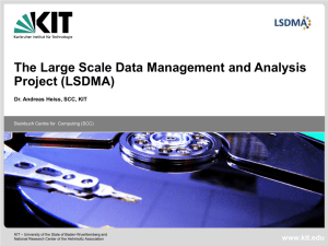 The Large Scale Data Management and Analysis