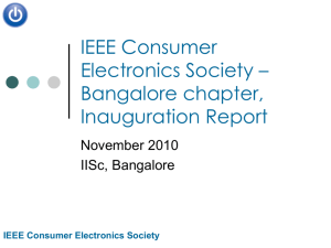 IEEE Consumer Electronics Society – Bangalore chapter