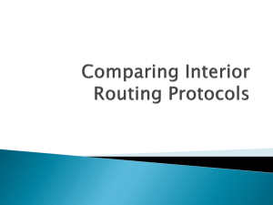 Comparing Interior Routing Protocols