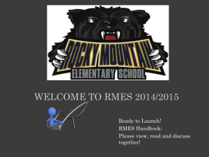 RMES Handbook 2014 - Southeast Kootenay