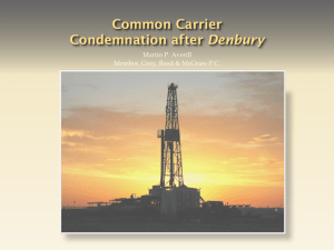 February 2015 (Common Carrier and Condemnation after Denbury)