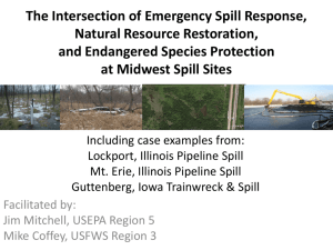 ESA & NRDAR in Spill Response for USEPA R5