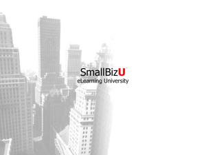 SmallBizU: Strategic Planning & Execution