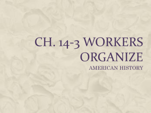 Ch 14-3 Workers Organize