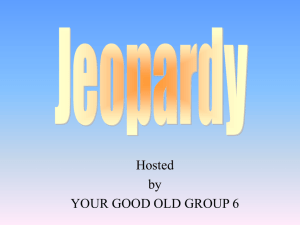 Jeopardy - mvhs