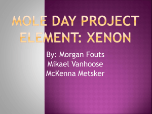 Mole Day Project Element: Xenon