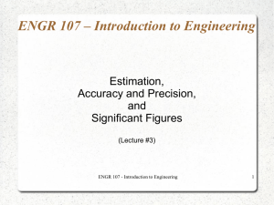 ENGR 107 – Introduction to Engineering