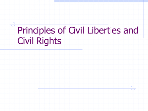 Principles of Civil Liberties and Civil Rights