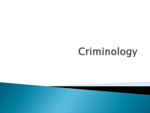 Criminology - CLN4U