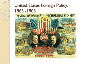 FCHS Foreign Policy 1865 - 1903 - fchs
