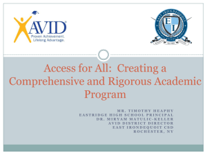 Access for All: Creating a Comprehensive and Rigorous