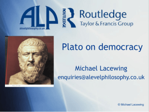 Plato on democracy