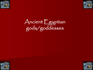 Egyptian gods/goddesses