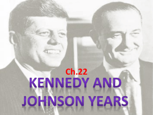 Kennedy and Johnson Years - Wayne County School District