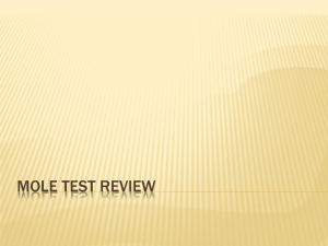 Mole Test Review