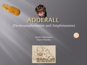 Adderall - Biology - University of New Mexico