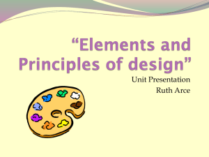 Elements and Principles of design - edsc304
