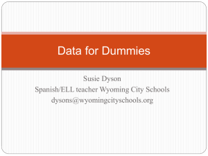 Data for Dummies (.ppt)