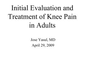Knee pain - CCRMC Wiki