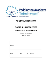 Topic 4 Assessed Homework - A