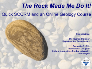 The Rock Made Me Do It! - MERLOT International Conference