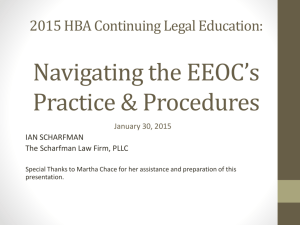2015 HBA Continuing Legal Education: Navigating the EEOC*s