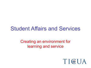 Student Affairs and Services