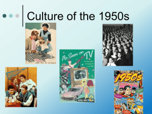 The Baby Boom and Culture of the 1950's