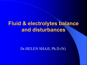 Fluid & Electrolyte Imbalance